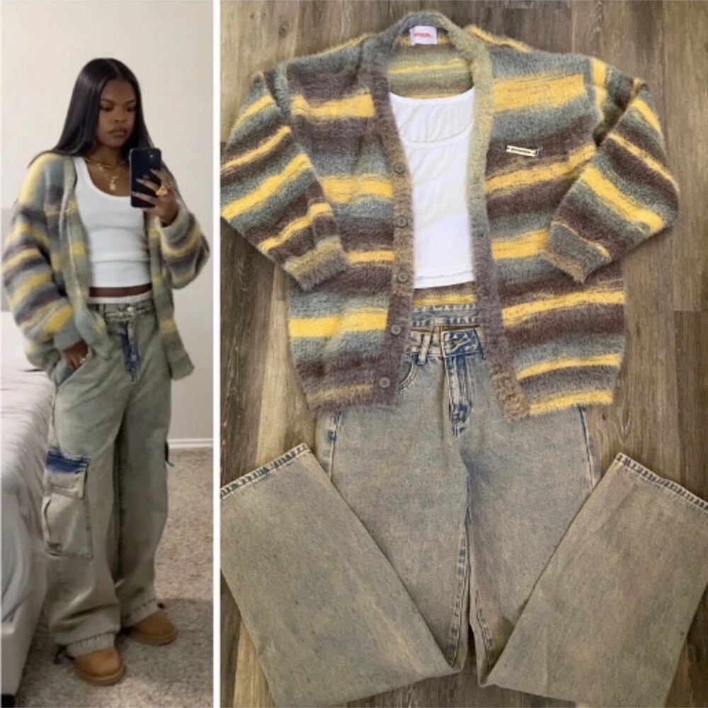 fuzzy sweater outfit bundle